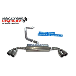 Milltek downpipe til Audi TT Mk2 2.0 TFSi 2WD – billede 4