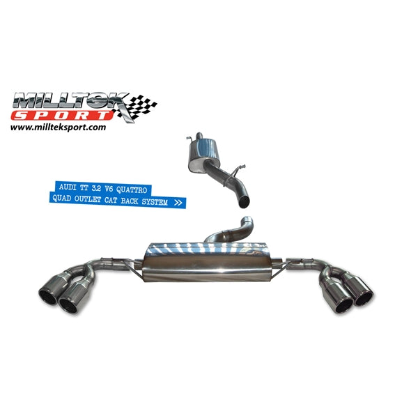 Milltek Cat-back Audi TT Mk2 3.2 quattro
