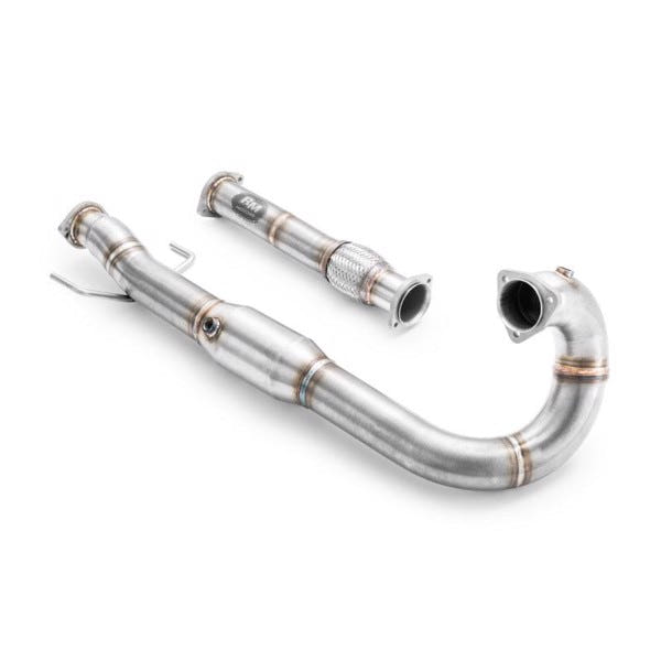 RM Motors Downpipe SAAB 9-5 Mk1, Mk2 2.0T, 2.3T B205, B235 + catalyst Emission standard - Euro 3, Capacity - 100 cpsi