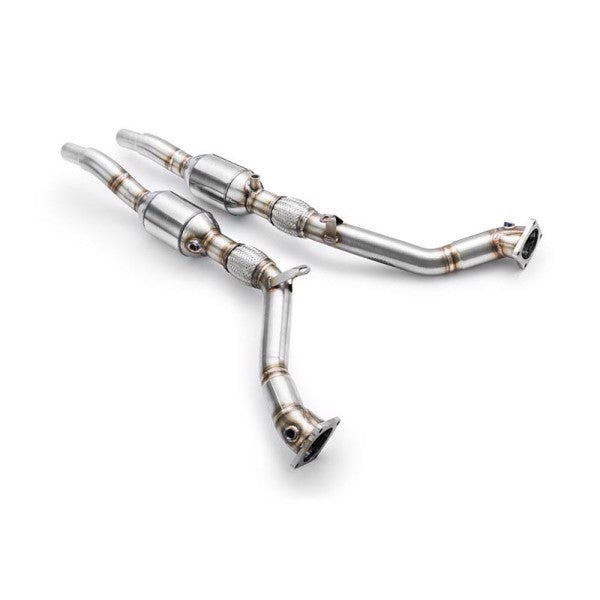 RM Motors Downpipe AUDI A6, S6, Allroad C5 2.7 T + CATALYST Emission standard - Euro 3, Capacity - 100 cpsi