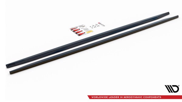 Maxton Side Skirts Diffusers Audi S8 D3 - Gloss Black