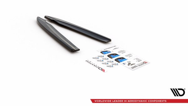 Maxton Rear Side Splitters V.2 Audi S8 D4 Facelift - Gloss Black