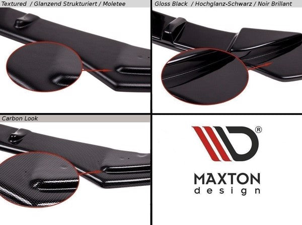 Maxton Rear Side Splitters Fiat Grande Punto Abarth - Gloss Black