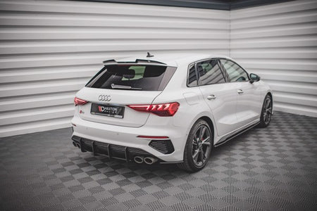 Maxton Street Pro Rear Side Splitters Audi S3 Sportback 8Y - Black