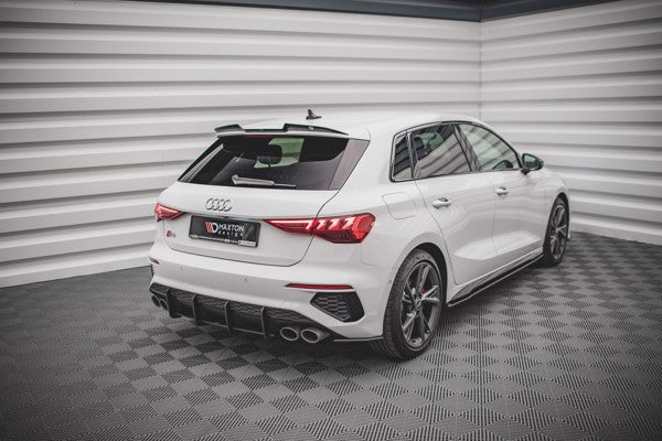 Maxton Street Pro Rear Side Splitters Audi S3 Sportback 8Y - Black