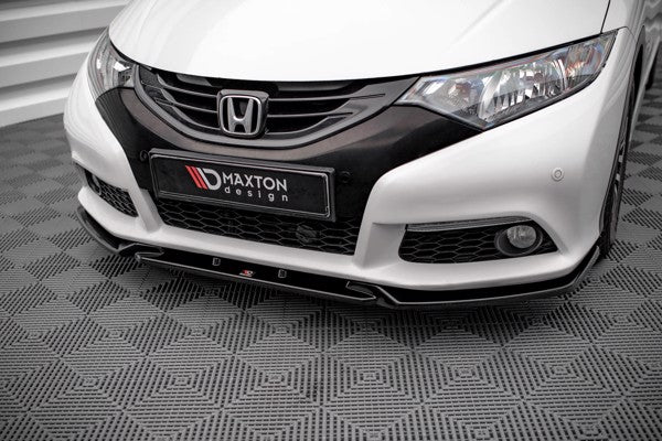 Maxton Front Splitter V.2 Honda Civic Mk9 - Gloss Black