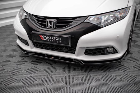 Maxton Front Splitter V.2 Honda Civic Mk9 - Gloss Black