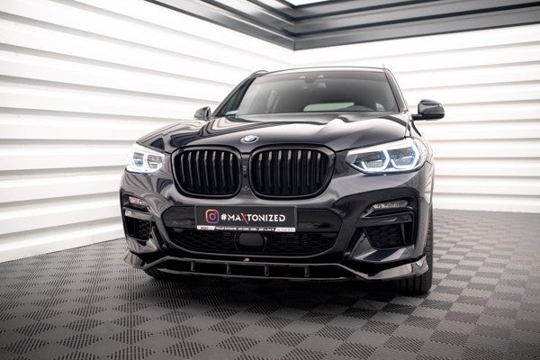 Maxton Front Splitter V.2  BMW X3 M40D / M40I / M-Pack G01  - Gloss Black