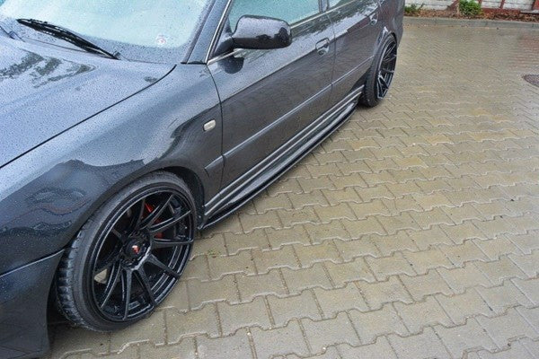 Maxton Side Skirts Diffusers Audi S4 B5 - Gloss Black