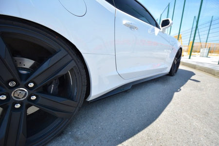 Maxton Side Skirts Diffusers Chevrolet Camaro 6Th-Gen. Phase-I 2Ss Coupe - Gloss