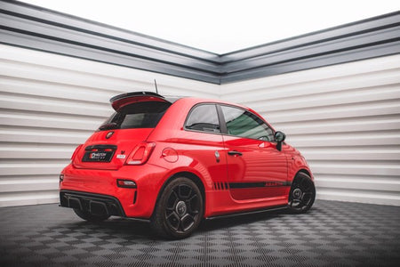 Maxton Side Skirts Diffusers Fiat 500 Abarth Mk1 Facelift - Gloss Black