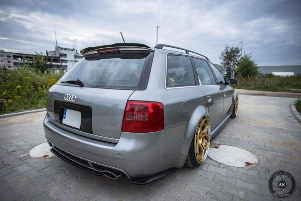Maxton Central Rear Splitter Audi RS6 C5 Avant - Gloss Black