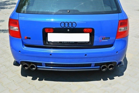 Maxton Central Rear Splitter Audi RS6 C5 Avant - Gloss Black