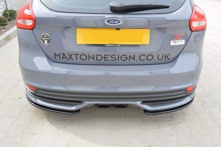 Maxton Rear Side Splitters Ford Focus St Mk3 Fl - Gloss Black