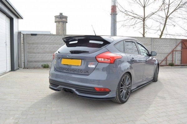 Maxton Rear Side Splitters Ford Focus St Mk3 Fl - Gloss Black