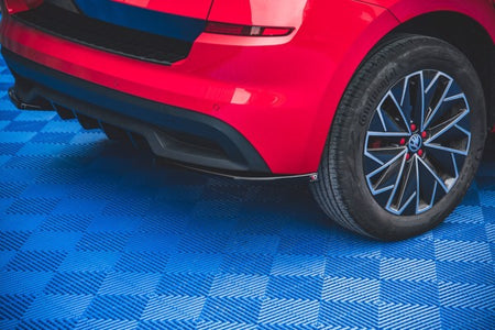Maxton Rear Side Splitters Skoda Kamiq - Gloss Black