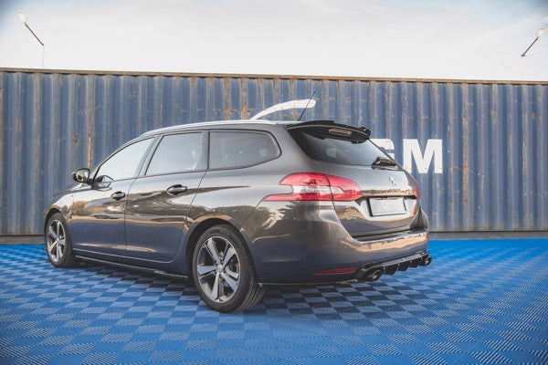 Maxton Rear Side Splitters V.2 Peugeot 308 Sw Mk2 Facelift - Gloss Black