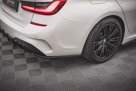Maxton Rear Side Splitters V.2 BMW 3 G20 / G21 M-Pack - Gloss Black