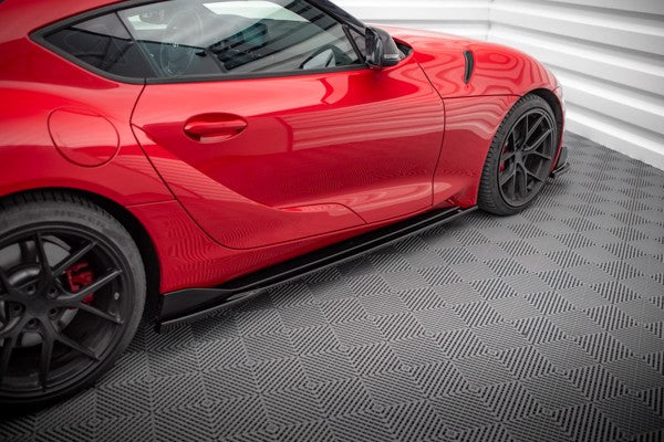 Maxton Side Skirts Diffusers V.3 Toyota Supra Mk5 - Gloss Black