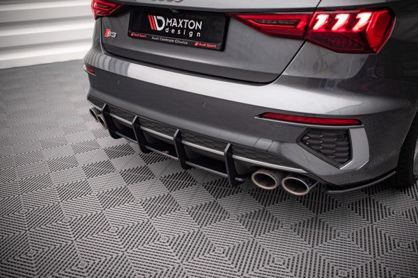 Maxton Street Pro Rear Diffuser Audi S3 Sedan 8Y - Black