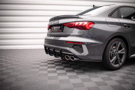 Maxton Street Pro Rear Diffuser Audi S3 Sedan 8Y - Black