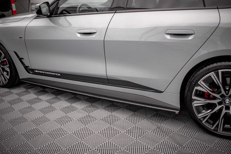 Maxton Side Skirts Diffusers V.1 BMW 4 Gran Coupe M-Pack G26 - Gloss Black