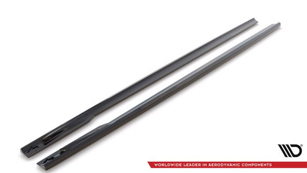 Maxton Side Skirts Diffusers V.1 BMW 4 Gran Coupe M-Pack G26 - Gloss Black