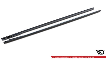 Maxton Side Skirts Diffusers V.1 BMW 4 Gran Coupe M-Pack G26 - Gloss Black