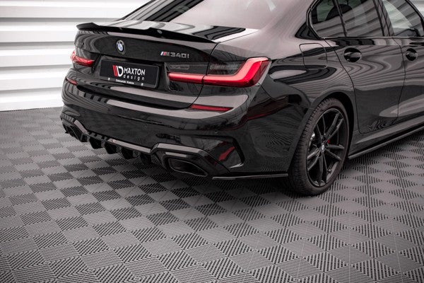 Maxton Rear Side Splitters V.3 BMW M340I G20 / G21 - Gloss Black