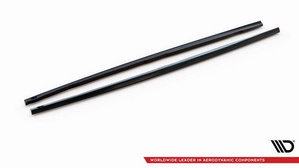 Maxton Side Skirts Diffusers V.4 For BMW 1 F40 M-Pack/ M135I  - Gloss Black