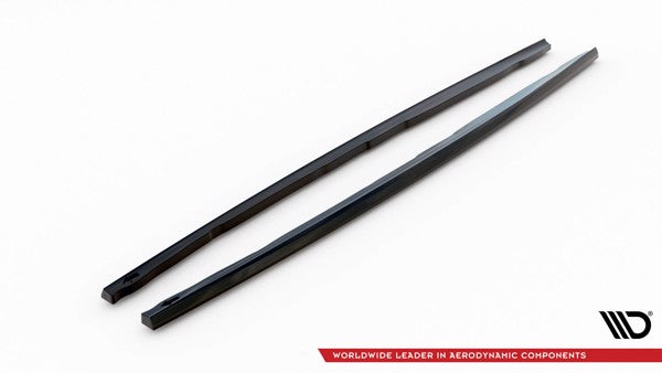 Maxton Side Skirts Diffusers V.4 For BMW 1 F40 M-Pack/ M135I  - Gloss Black