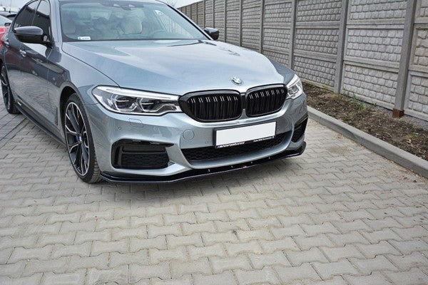 Maxton Front Splitter V.1 For BMW 5 G30/ G31 M-Pack - Gloss Black