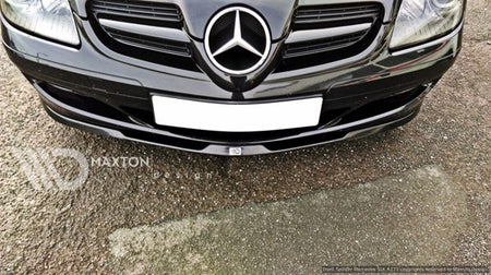 Maxton Front Splitter Mercedes Slk R171 Standard Bumper - Gloss Black
