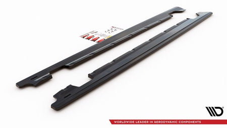 Maxton Side Skirts Diffusers Porsche Panamera Turbo / Gts 971 - Gloss Black