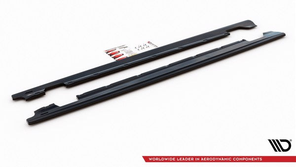 Maxton Side Skirts Diffusers Porsche Panamera Turbo / Gts 971 - Gloss Black
