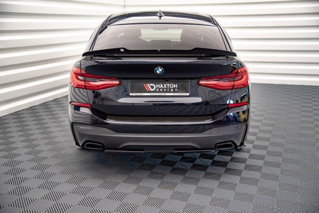 Maxton Rear Side Splitters For BMW 6 Gt G32 M-Pack - Gloss Black