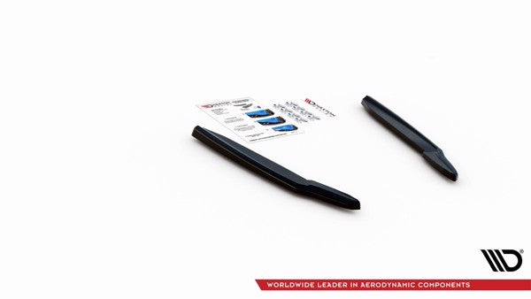 Maxton Rear Side Splitters For BMW 6 Gt G32 M-Pack - Gloss Black