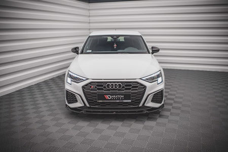 Maxton Front Splitter V.3 Audi S3 / A3 S-Line 8Y - Gloss Black