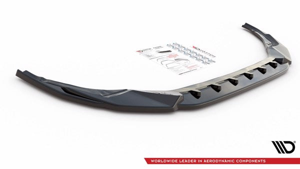 Maxton Front Splitter V.3 Audi S3 / A3 S-Line 8Y - Gloss Black