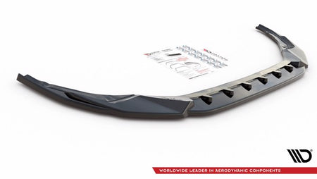 Maxton Front Splitter V.3 Audi S3 / A3 S-Line 8Y - Gloss Black