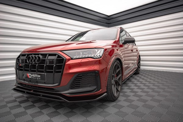 Maxton Front Splitter Audi Sq7 /Q7 S-Line Mk2 (4M) Facelift  - Gloss Black