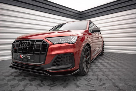 Maxton Front Splitter Audi Sq7 /Q7 S-Line Mk2 (4M) Facelift  - Gloss Black