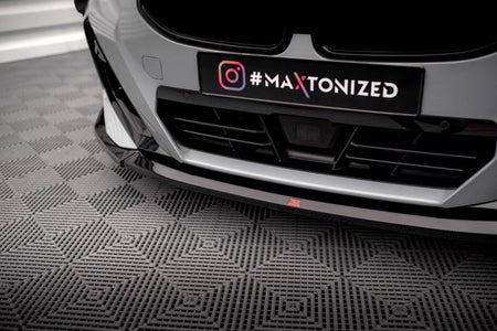 Maxton Front Splitter V.3 BMW 2 Coupe M-Pack / M240I G42 - Gloss Black