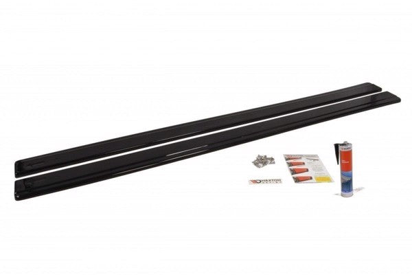 Maxton Side Skirts Diffusers Mitsubishi Lancer Evo X - Gloss Black