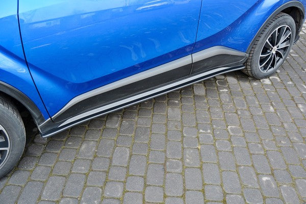 Maxton Side Skirts Diffusers Toyota C-Hr  - Gloss Black