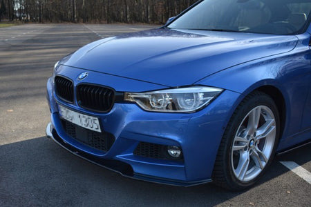 Maxton Front Splitter BMW 3-Series F30 Fl Sedan M-Sport - Gloss Black