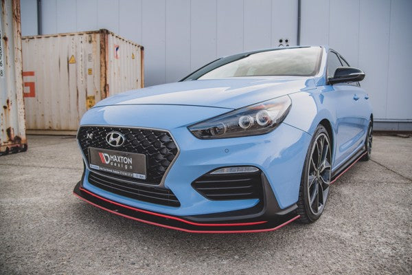 Maxton Racing Durability Front Splitter Hyundai I30 N Mk3 Hatchback / Fastback - Black