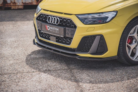 Maxton Front Splitter V.2 Audi A1 S-Line Gb - Gloss Black