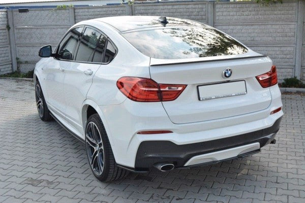 Maxton Central Rear Splitter For BMW X4 M-Pack (Without A Vertical Bar) - Gloss Black