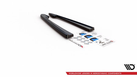 Maxton Rear Side Splitters V.2 Audi RS6 C7 - Gloss Black (OUTLET) 